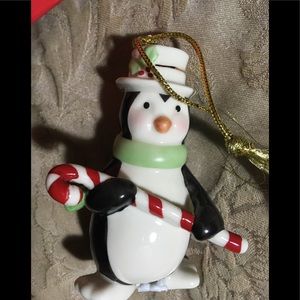 LENOX AMERICAN BY DESIGN CHRISTMAS TREE ORNAMENT PENGUIN PERFECT CONDITION